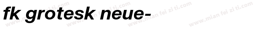fk grotesk neue字体转换